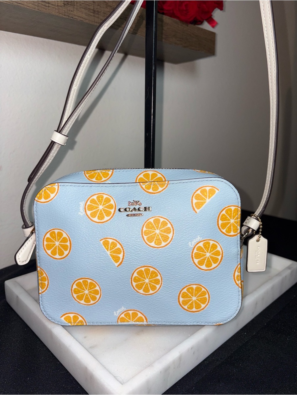Coach Orange Citrus Fruit Crossbody Camera Bag